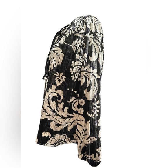 Anthropologie Faustine Velvet Peasant Blouse size x-small. - Picture 5 of 11